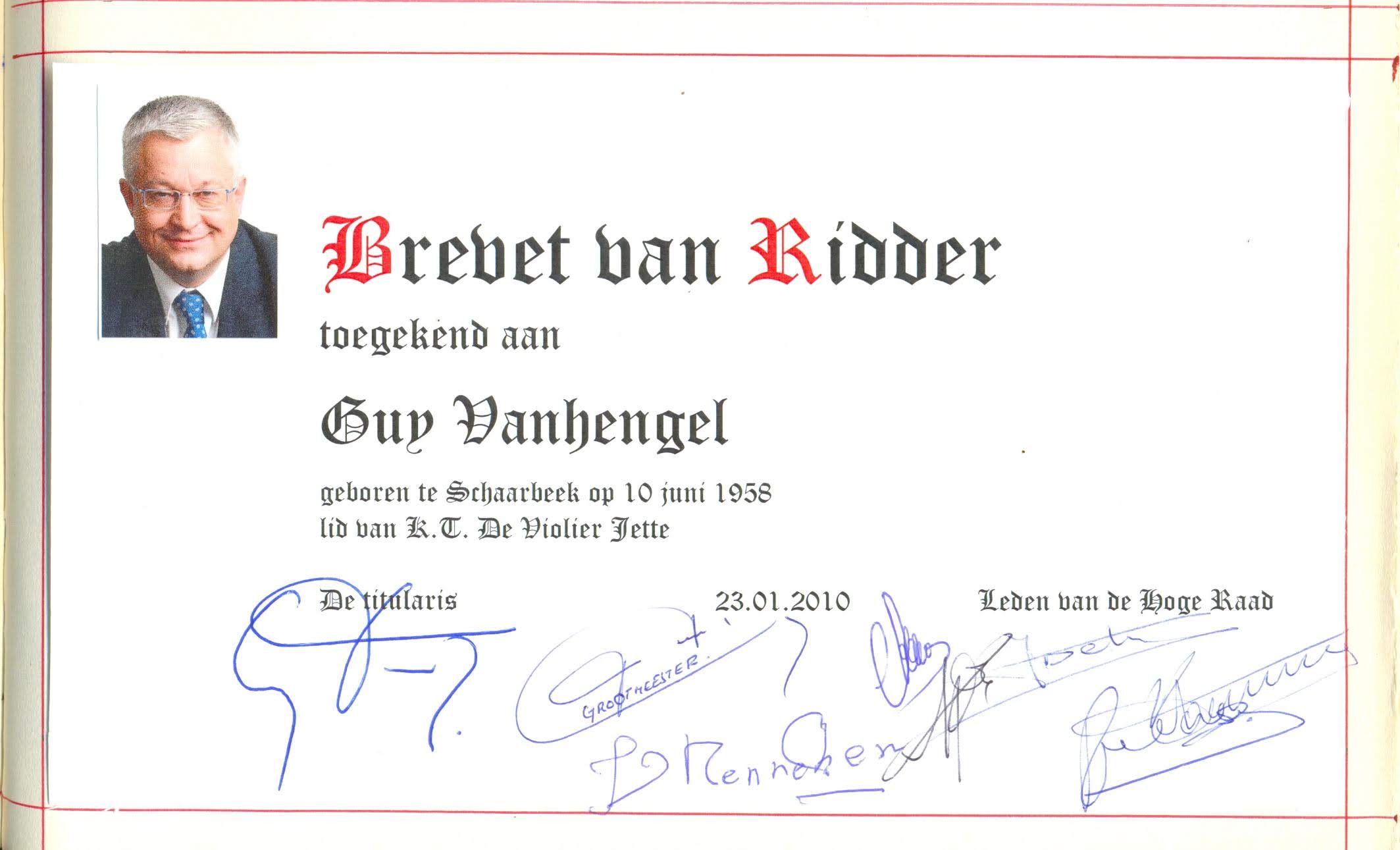 Brevet Guy Vanhengel